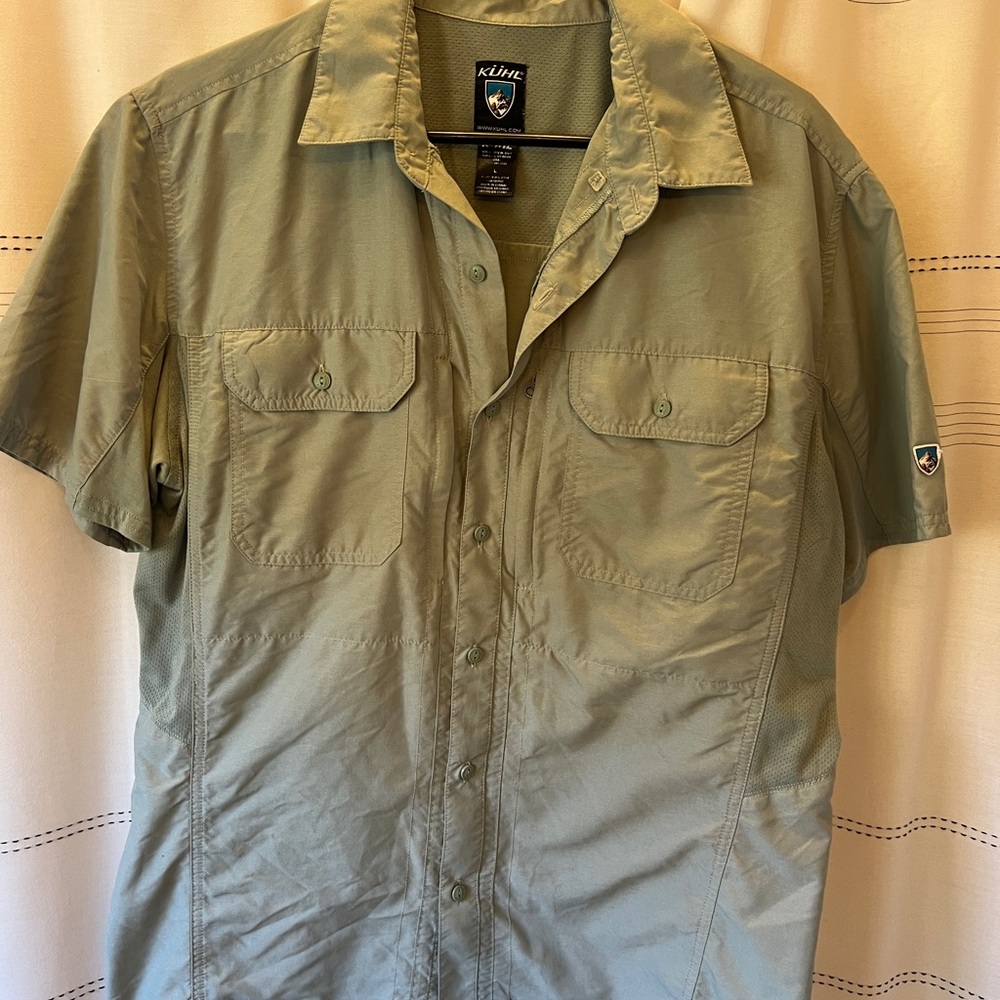 Kuhl Olive Green Short Sleeve Shirt - Men’s